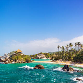 Der Strand von San Juan del Guia im Tayrona National Park