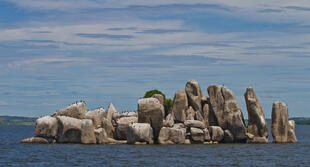 Steinige Insel am Viktoriasee