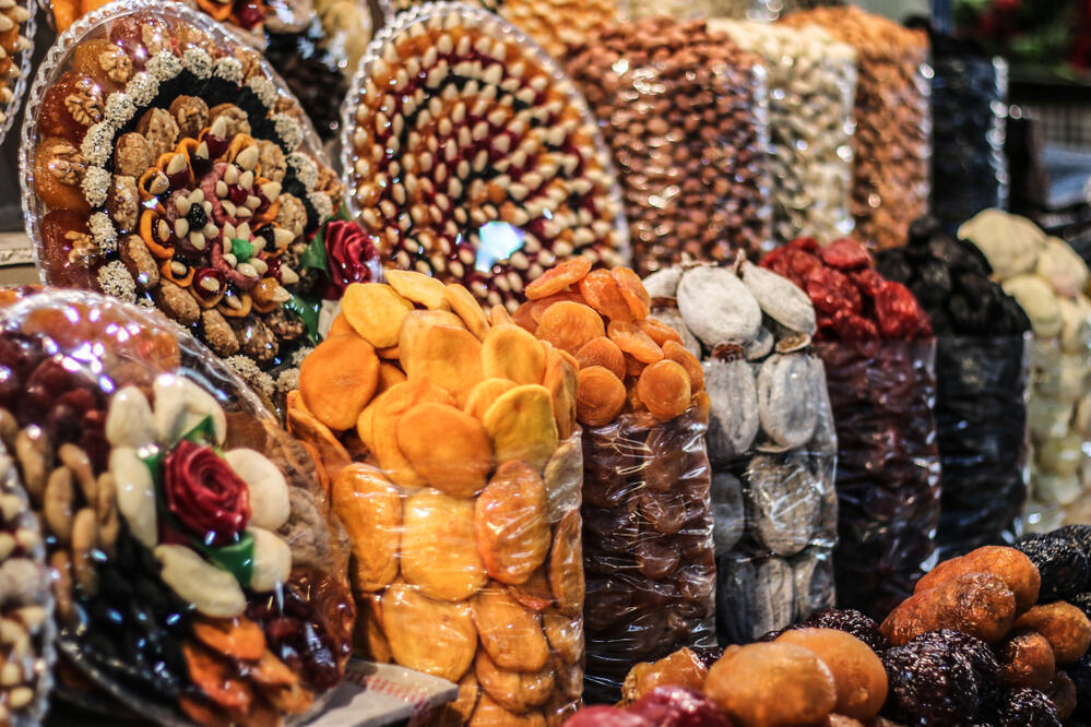 Trockenfrüchte in der GUM Markthalle 