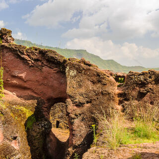 Landschaft von Lalibela