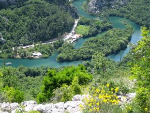 Blick in den Canyon der Cetina