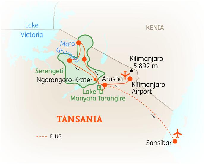 15 Tage Rundreise Tansania mit Flair Reise 2022