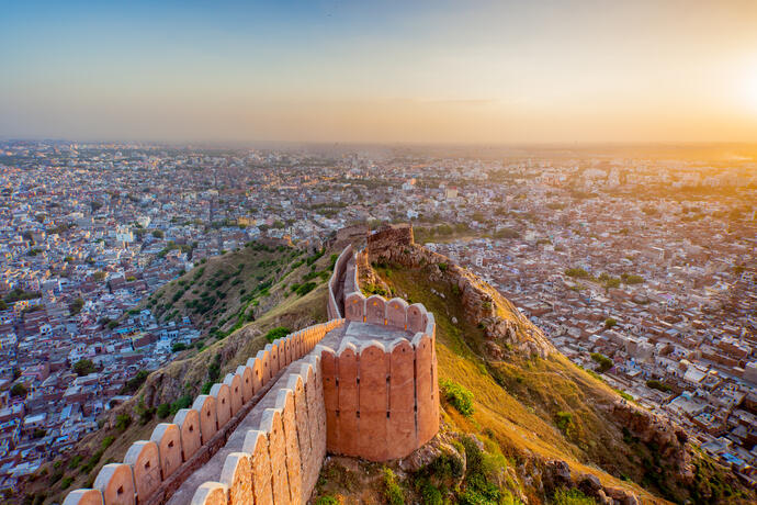 Luftbilder der Stadt Jaipur 