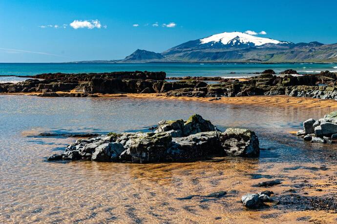 Der Snæfellsjökull Nationalpark in Island