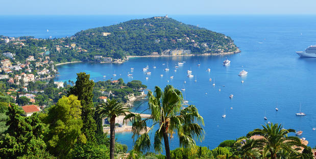 Panorama der Côte d'Azur