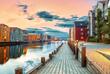 Trondheim bei SOnnenuntergang