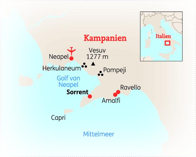 8 Tage Italien Reise Golf von Neapel 2020