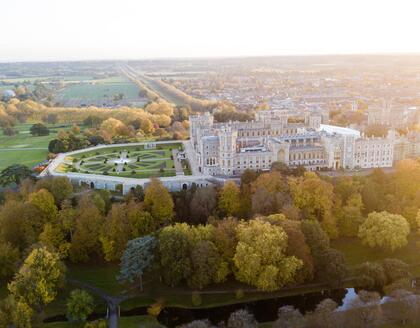 Herbstfärbung Windsor Castle