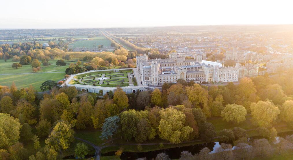 Herbstfärbung Windsor Castle
