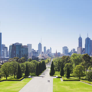Skyline von Melbourne 