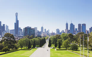 Skyline von Melbourne 