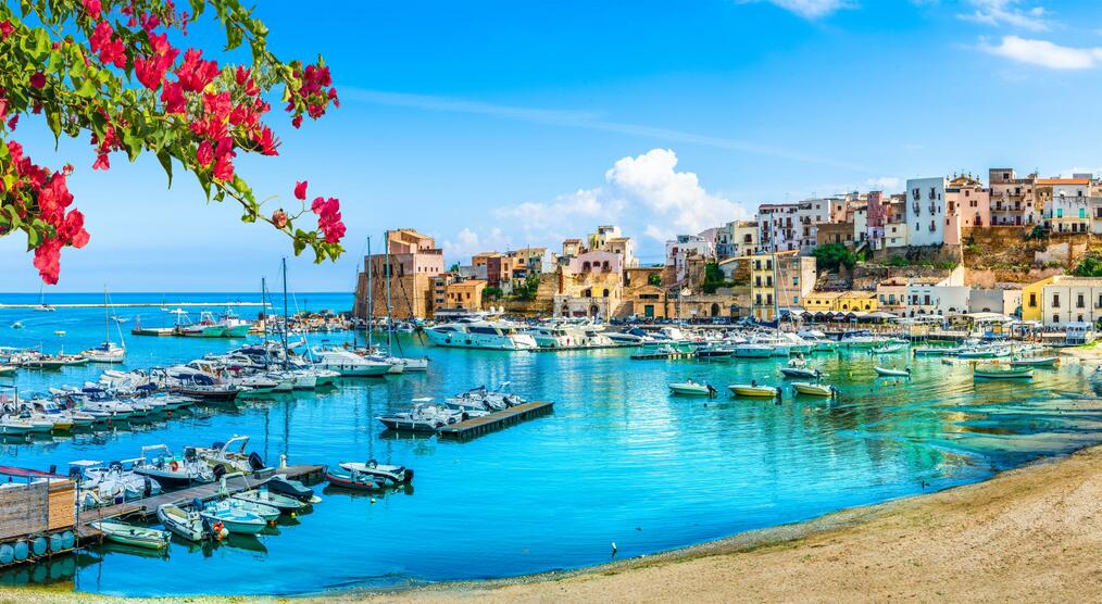 Hafen auf Sizilien Italien Reisen