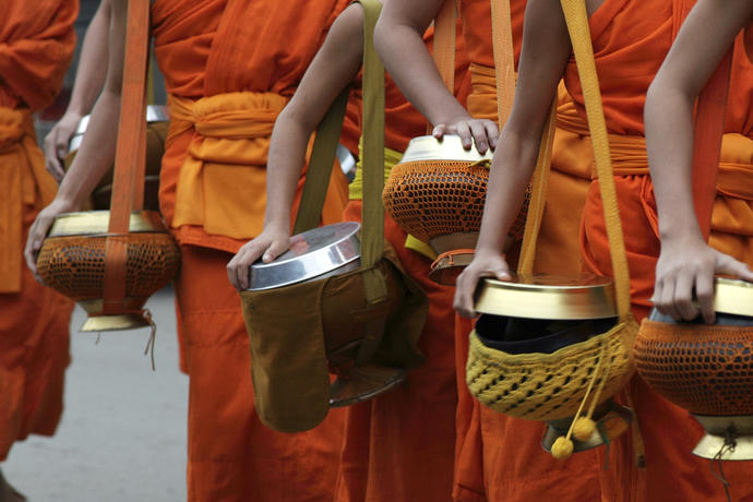 Mönche in Luang Phabang