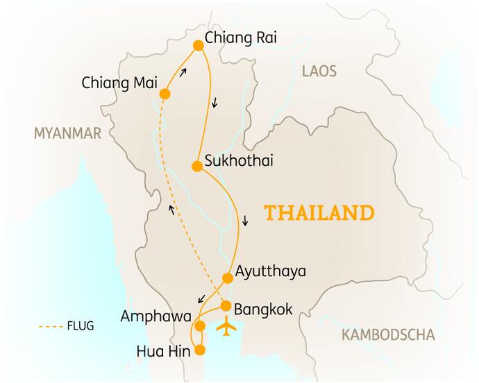 15 Tage Thailand Rundreise Höhepunkte 2020