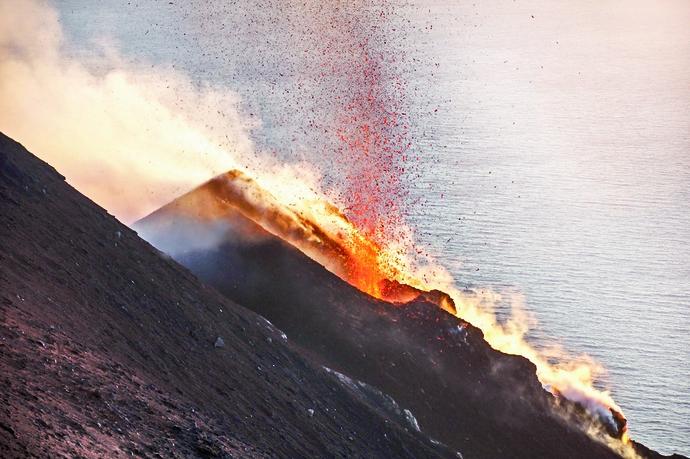 Äolische Inseln Vulkan Stromboli