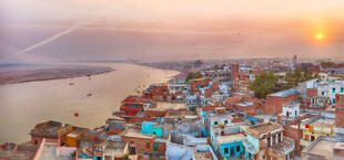 Sicht auf den Ganges Fluss