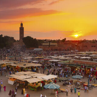 Der große Marktplatz Djemaa el Fna