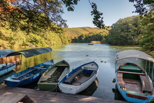 Anleger am Sveti Naum in Nordmazedonien