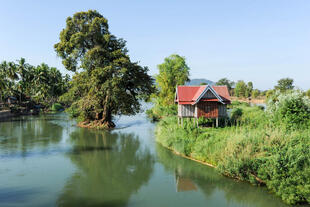 Haus am Mekong nahe Don Khong
