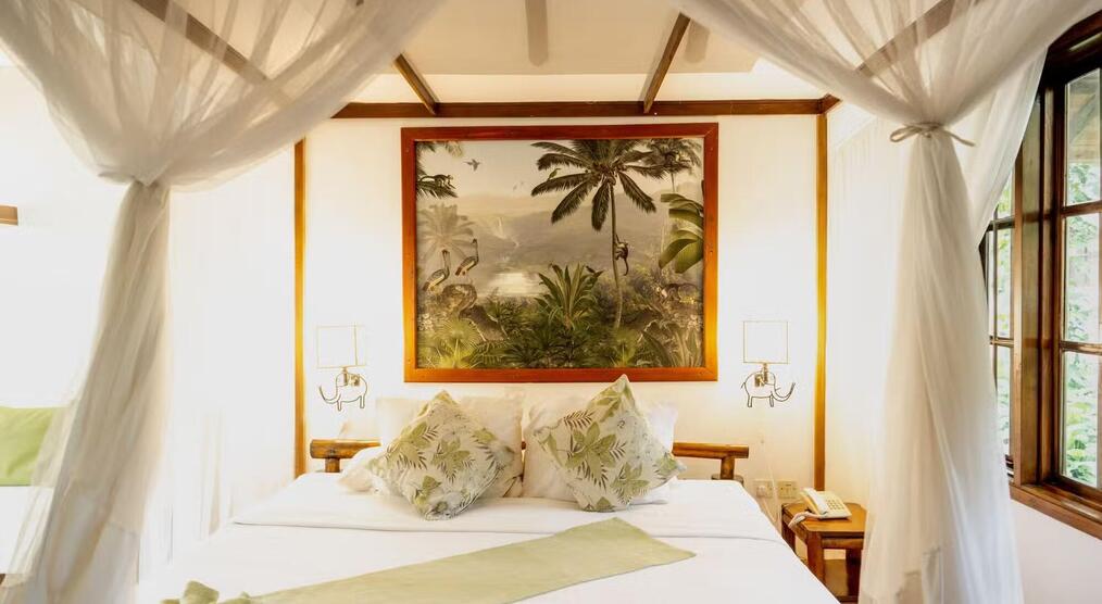Schlafzimmer in der Arumeru Lodge