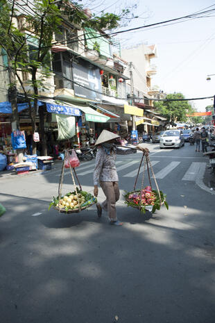 Strassenszene in Hanoi 