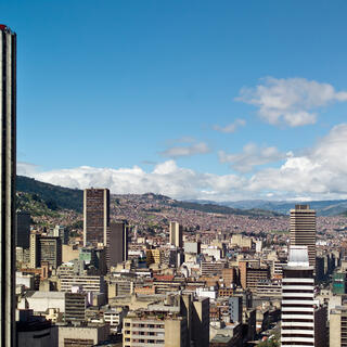 Blick auf das moderne Bogota