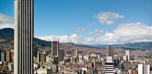 Blick auf das moderne Bogota