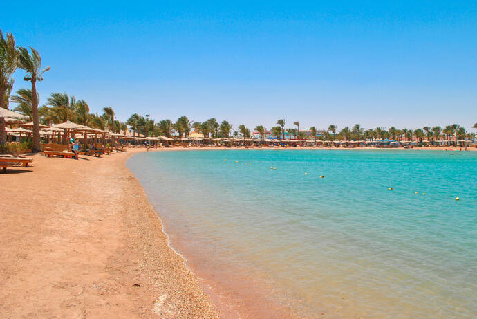 Goldener Strand in Hurghada