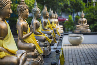 Buddha-Statuen in Colombo