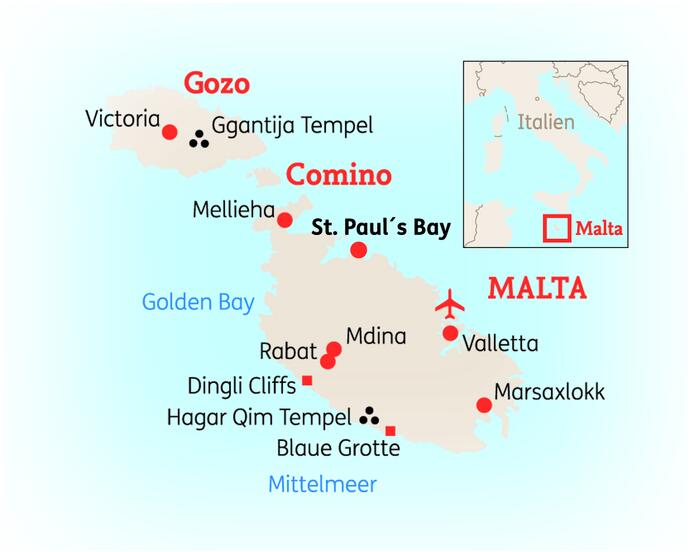 8 Tage Malta Impressionen Reise 2022