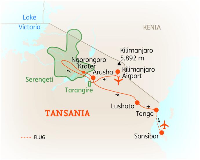 14 Tage Tansania Rundreise Höhepunkte Usambara 2020