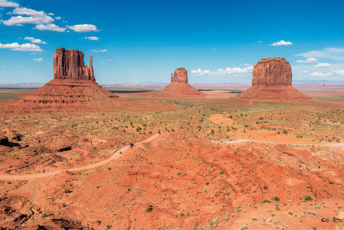 Blick auf das Monument Valley in den USA