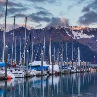 Seward Boote am Pier
