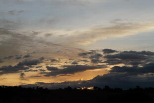 Sonnenuntergang über Tansania