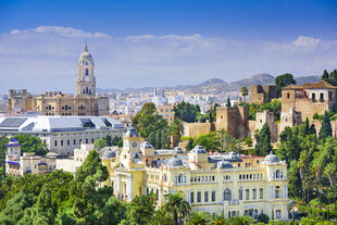 Blick auf Malaga