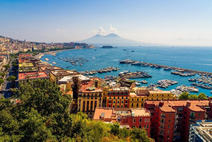 Der Golf von Neapel in Italien