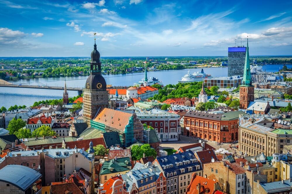 Panoramablick auf Riga 