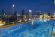 Pool bei Nacht