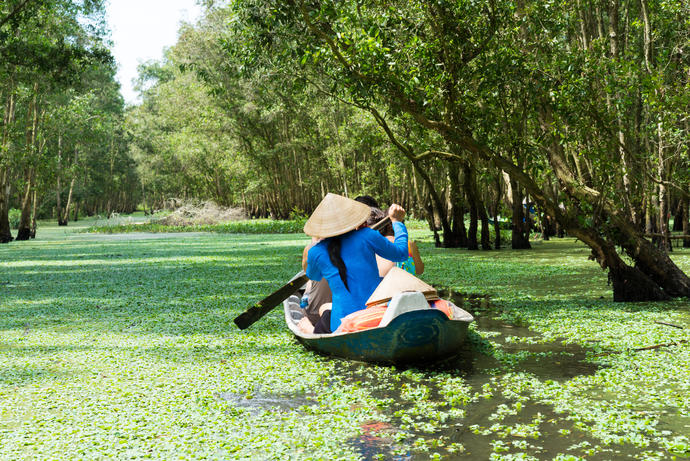 Touristenboot Mekong Delta