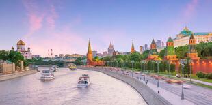 Blick auf die Moskwa und den Kreml