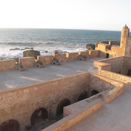 Die Festungsmauer Essaoira von oben