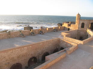 Die Festungsmauer Essaoira von oben