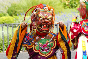 Maskentänzer auf den Klosterfesten