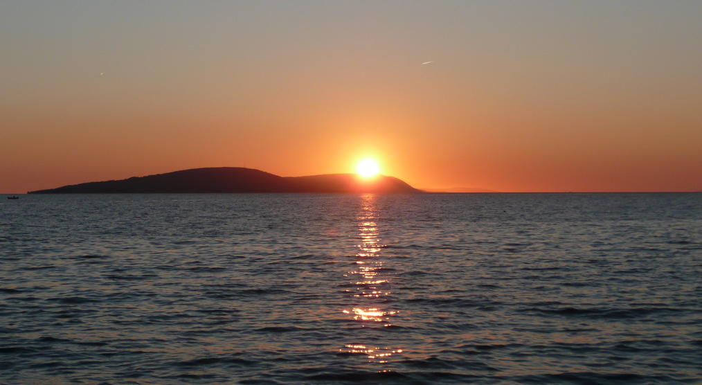 romantischer Sonnenuntergang in Dalmatien