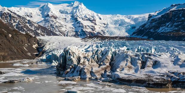 Svínafellsjökull Gletscher​