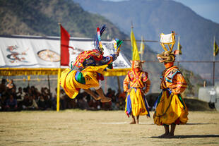 Bhutanische Tänzer
