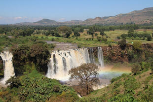 Blaue Nil Wasserfall