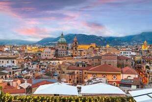Sonnenuntergang in Palermo 