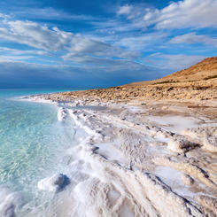 Küste am Toten Meer