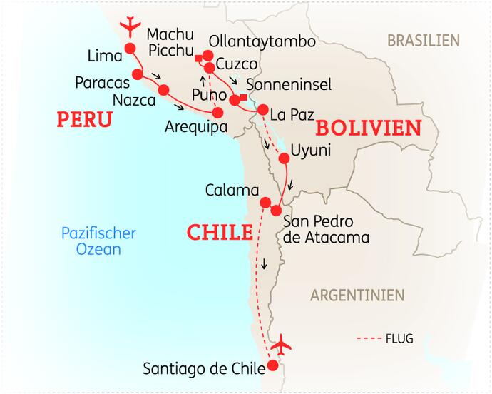 21 Tage Peru Rundreise Ausführlich Bolivien Chile 2020